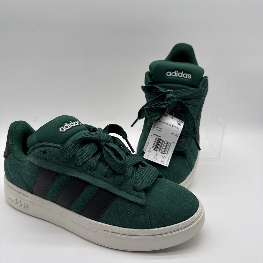 Adidas Grand Court Alpha 00S Men's 9 Athletic Sneaker Tennis Shoe‎ IH3847 Green